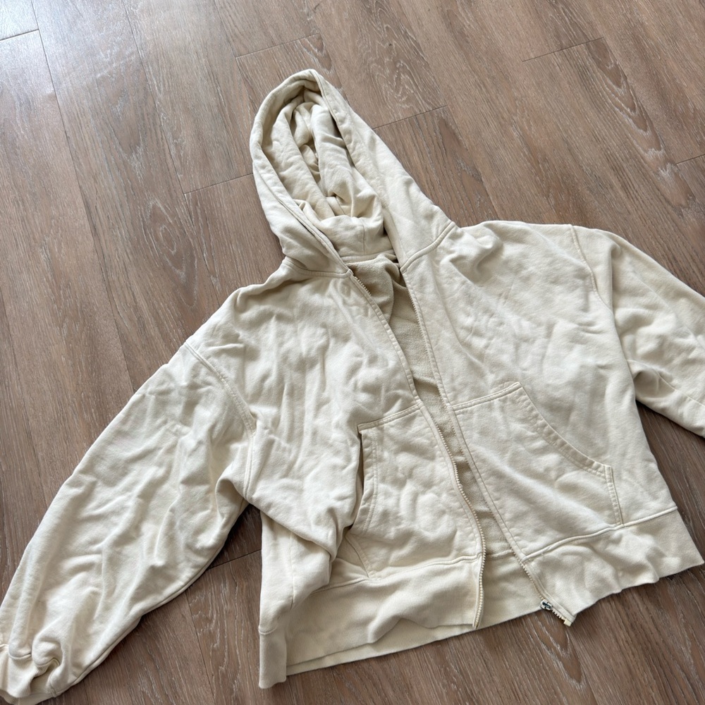 Daily Drills Cream Hoodie